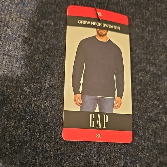 GAP Men's Deep Blue Crewneck Sweater - Picture 3 of 9